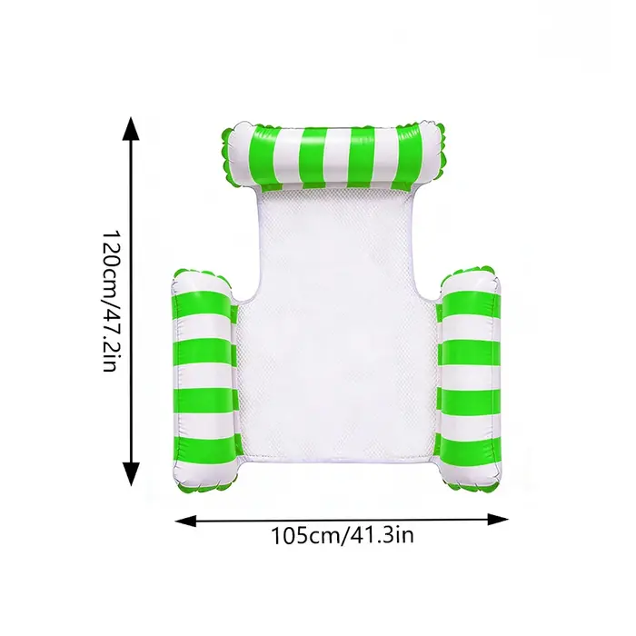 Chaise longue gonflable portable pour l'été, hamac flottant pour piscine, chaise flottante pour plag